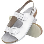 Orthopädische Sandalen aus Leder WHITE UNI
