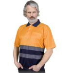 Reflektierendes Arbeits-Poloshirt NEO NAVY