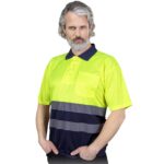 Reflektierendes Arbeits-Poloshirt NEO NAVY