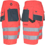 Reflektierende Shorts PROFI HIVIS NAVY