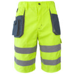 Reflektierende Shorts PROFI HIVIS NAVY