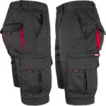 Damen-Overall-Shorts mit Elastan FRAULAND BLACK