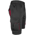 Damen-Overall-Shorts mit Elastan FRAULAND BLACK