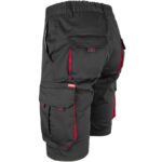 Damen-Overall-Shorts mit Elastan FRAULAND BLACK