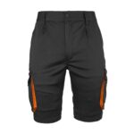 Damen-Overall-Shorts mit Elastan FRAULAND BLACK