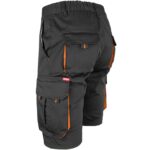 Damen-Overall-Shorts mit Elastan FRAULAND BLACK