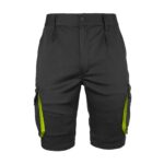 Damen-Overall Shorts mit Elastan FRAULAND SCHWARZ GELB