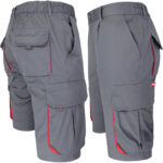 Damen-Overall-Shorts mit Elastan FRAULAND GREY