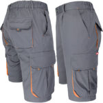 Damen-Overall-Shorts mit Elastan FRAULAND GREY