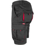 Montage-Shorts mit Elastan MANNLAND SCHWARZ ROT