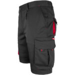Montage-Shorts mit Elastan MANNLAND SCHWARZ ROT