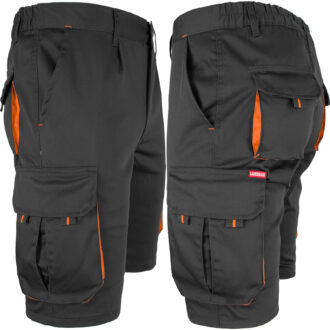Montage-Shorts mit Elastan MANNLAND BLACK ORANGE