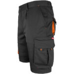 Montage-Shorts mit Elastan MANNLAND BLACK ORANGE