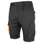 Montage-Shorts mit Elastan MANNLAND BLACK ORANGE