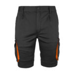 Montage-Shorts mit Elastan MANNLAND BLACK ORANGE