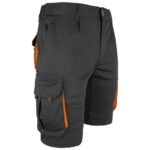 Montage-Shorts mit Elastan MANNLAND BLACK ORANGE