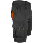 Montage-Shorts mit Elastan MANNLAND BLACK ORANGE