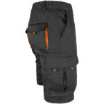Montage-Shorts mit Elastan MANNLAND BLACK ORANGE