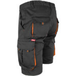 Montage-Shorts mit Elastan MANNLAND BLACK ORANGE