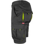 Montage-Shorts mit Elastan MANNLAND SCHWARZ GELB