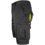 Montage-Shorts mit Elastan MANNLAND SCHWARZ GELB