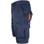 Montage-Shorts mit Elastan MANNLAND NAVY ORANGE