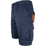 Montage-Shorts mit Elastan MANNLAND NAVY ORANGE