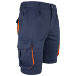 Montage-Shorts mit Elastan MANNLAND NAVY ORANGE