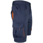 Montage-Shorts mit Elastan MANNLAND NAVY ORANGE