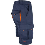 Montage-Shorts mit Elastan MANNLAND NAVY ORANGE