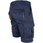 Montage-Shorts mit Elastan MANNLAND NAVY ORANGE