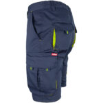 Montage-Shorts mit Elastan MANNLAND NAVY YELLOW