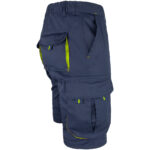 Montage-Shorts mit Elastan MANNLAND NAVY YELLOW