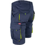 Montage-Shorts mit Elastan MANNLAND NAVY YELLOW