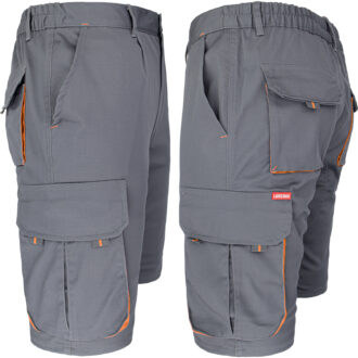 Taillierte Shorts mit Elastan MANNLAND GRAU ORANGE