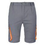 Taillierte Shorts mit Elastan MANNLAND GRAU ORANGE