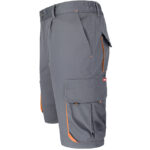 Taillierte Shorts mit Elastan MANNLAND GRAU ORANGE