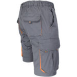 Taillierte Shorts mit Elastan MANNLAND GRAU ORANGE