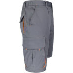 Taillierte Shorts mit Elastan MANNLAND GRAU ORANGE