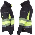 Elastische Arbeitsjacke MANNLAND HIVIS BLACK