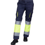 Reflektierende Damenhose mit Elasthan FRAULAND HIVIS NAVY