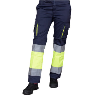 Reflektierende Damenhose mit Elasthan FRAULAND HIVIS NAVY