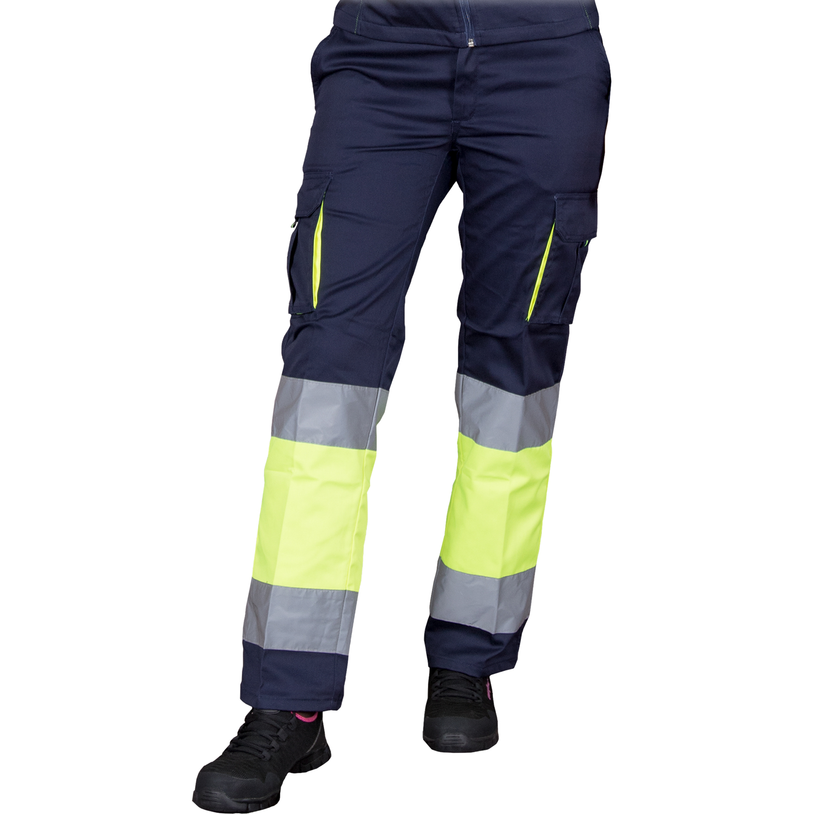 Reflektierende Damenhose mit Elasthan FRAULAND HIVIS NAVY Reflektierende Damenhose mit Elasthan FRAULAND HIVIS NAVY