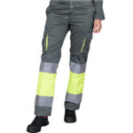 Reflektierende Damenhose mit Elastan FRAULAND HIVIS GREY