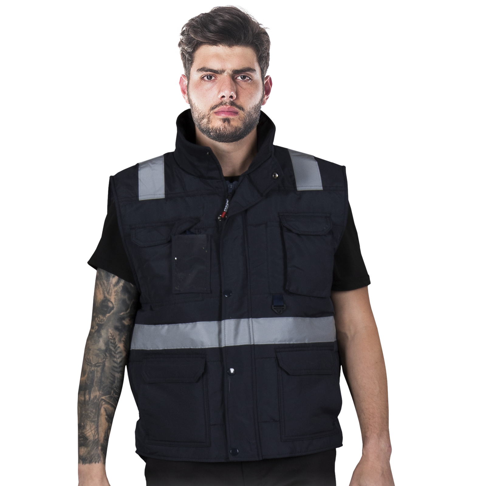 Arbeitsweste mit reflektierenden Streifen DENI REFLEX Arbeitsweste mit reflektierenden Streifen DENI REFLEX