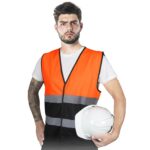 Zweifarbige Warnweste ALEXIS DUAL BLACK