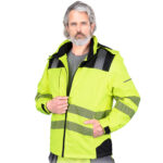 Reflektierende, gefütterte Arbeitsjacke mit Kapuze VOLT HIVIS