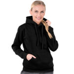 Damen-Kapuzenpulli mit Kapuze MARSU BLACK