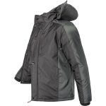 Winterarbeitsjacke mit Kapuze BALTIC BLACK