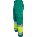 Reflektierende Hose mit Elastan MANNLAND HIVIS GREEN